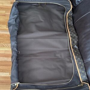 Louis Vuitton Black Garment Bag with Gold Accents